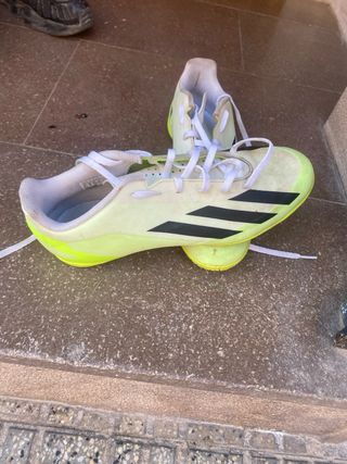 Zapatillas Fútbol Sala Adidas Blancas/Amarillas