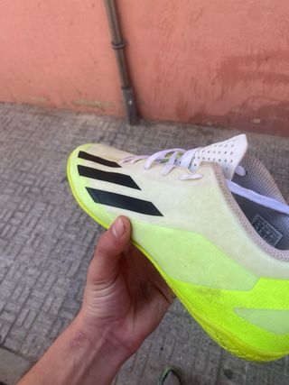 Zapatillas Fútbol Sala Adidas Blancas/Amarillas