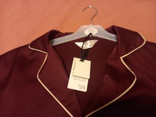 Pijama Raso Burdeos Primark 