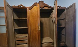 Armario Canario Antiguo Madera Maciza