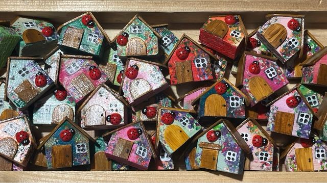 Llaveros de la suerte casitas