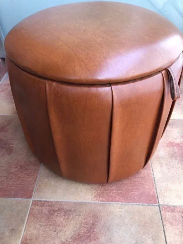 Puff Vintage con Almacenaje (NO NEGOCIABLE)