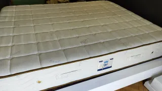 Bañera de cama, somier y colchón de 150x90 cm