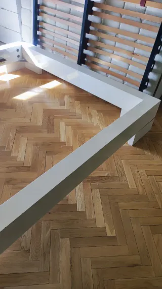 Bañera de cama, somier y colchón de 150x90 cm