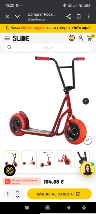 Patínete Rocker Rolla Ruedas Grandes