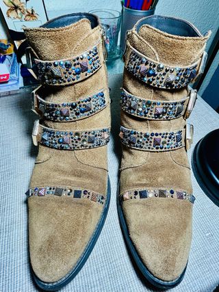 Botines Alma en Pena ante y pedrería