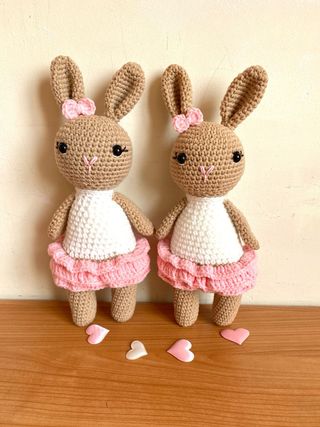 Set 2 conigliette amigurumi