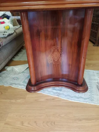 Mesa de comedor extensible de madera 2'30 abierta