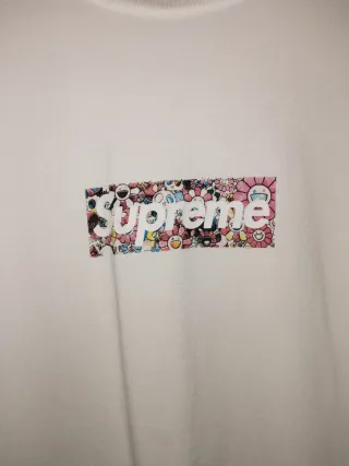 Camiseta Supreme x Murakami COVID-19 Blanca