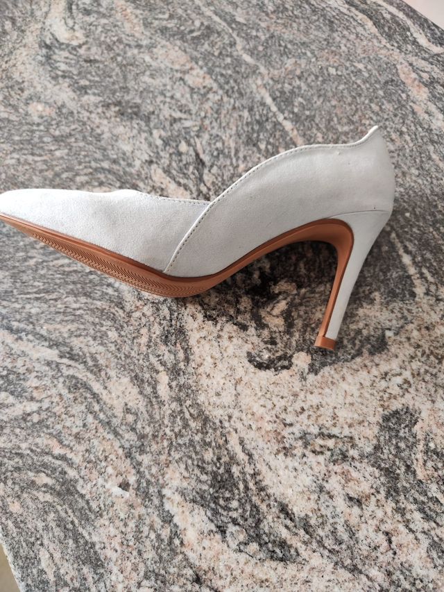 Zapatos tacón azul claro 9 cm