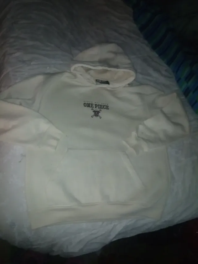 Sudadera One Piece Talla L crema