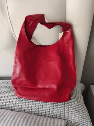 Bolso saco rojo mujer/unisex