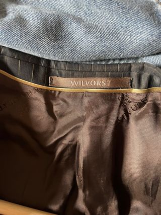 Chaqueta de traje Wilvorst Negra/Marrón