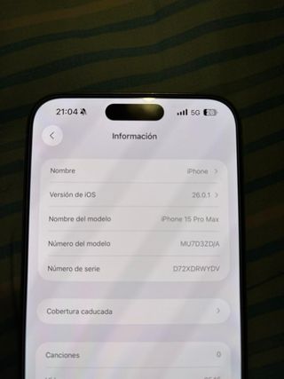 iPhone 15 Pro Max 512GB Plata, 100% batería