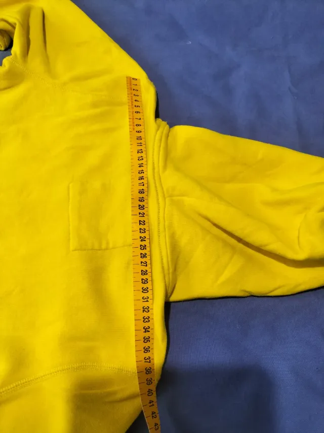 Felpa ragazzo Hollister gialla con zip