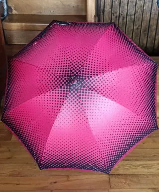 Paraguas Automático Cacharel Rojo y Negro