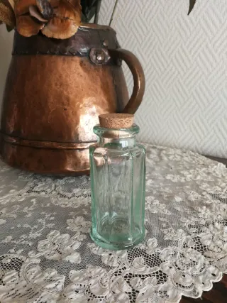 Frasco Farmacia Antiguo Vidrio