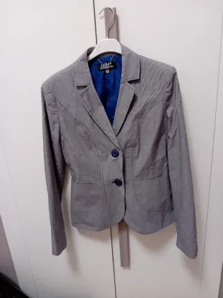 Giacca donna OdM blu e grigia