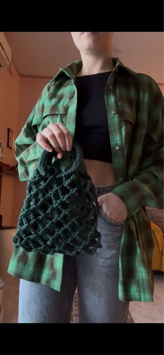 Borsa a rete uncinetto