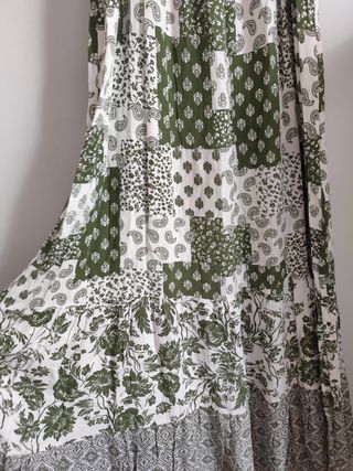 Vestido largo estampado talla única