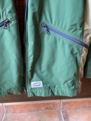 Chaqueta OXBOW verde y beige