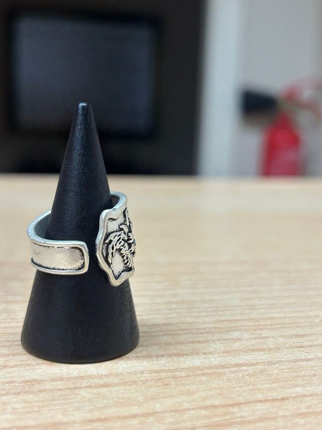 Anillo ajustable aleación de zinc floral