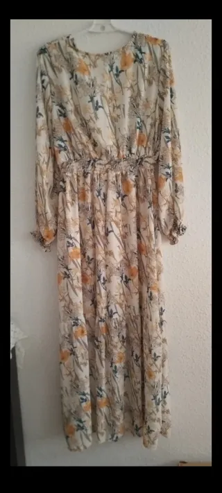 Vestido largo estampado floral
