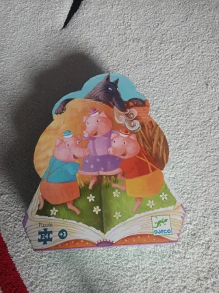 Puzzle Djeco Los Tres Cerditos 24 piezas