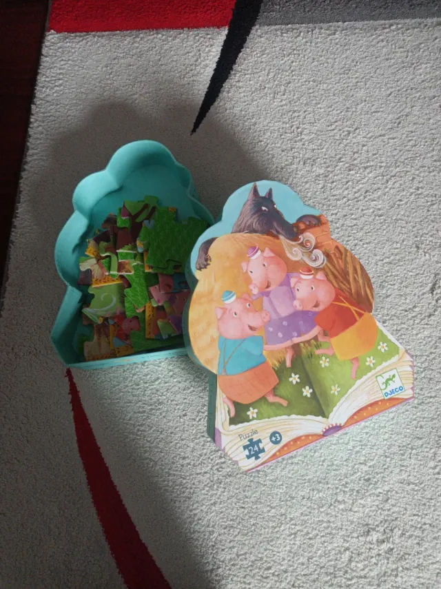 Puzzle Djeco Los Tres Cerditos 24 piezas