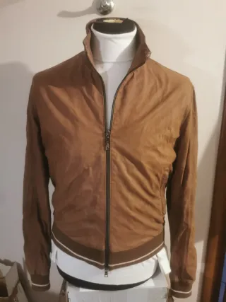 Giacca Vittorio Forti Camoscio giubbino uomo pelle