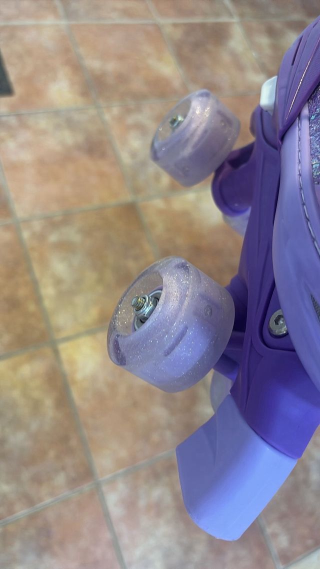 Patines Morados Brillantes niña