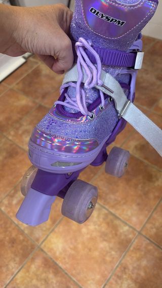 Patines Morados Brillantes niña