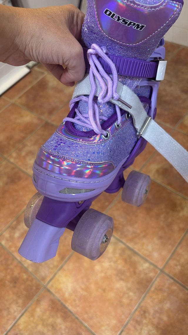 Patines Morados Brillantes niña
