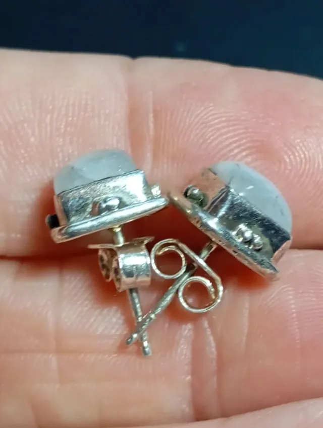 Pendientes Plata de Ley Piedra Luna