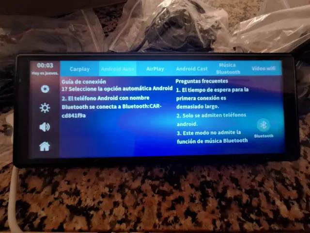 Pantalla para salpicadero