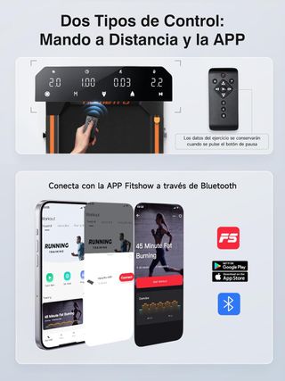Cinta de Correr y Andar con Mando y APP