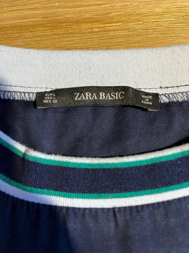 Vestido azul Zara Talla L