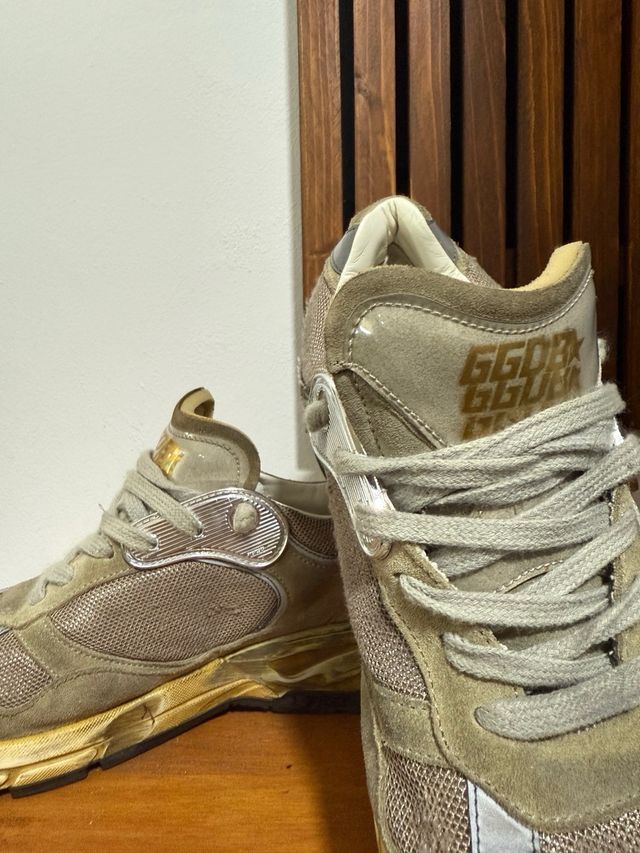 Golden Goose Dad Star Talla 43 Beige/Oro