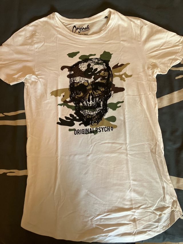 Camiseta Jack & Jones Calavera Camuflaje