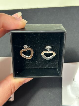 Pendientes Guess Corazón Plata Originales estrenar
