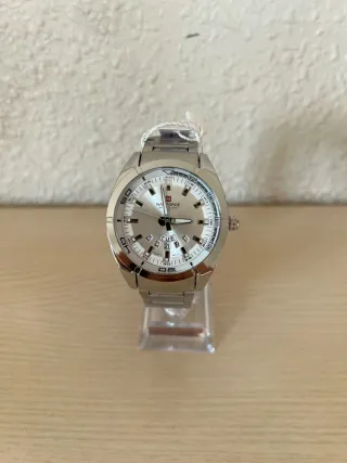 Reloj Naviforce Hombre Plata y Blanco
