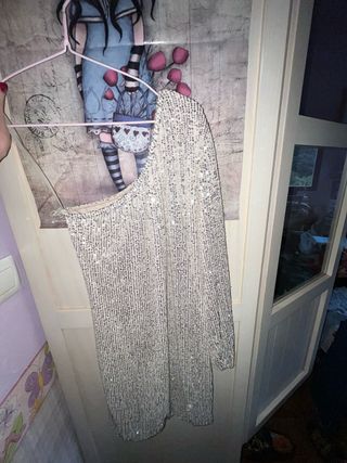 Vestido lentejuelas fiesta talla única