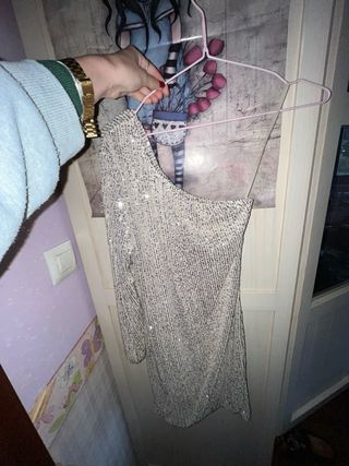 Vestido lentejuelas fiesta talla única