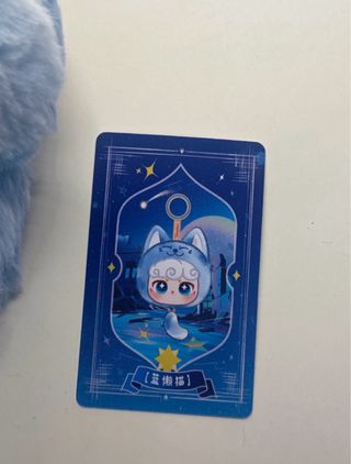 Lucky Meow IV 4 Ciaoka BLUE CAT KEYRING