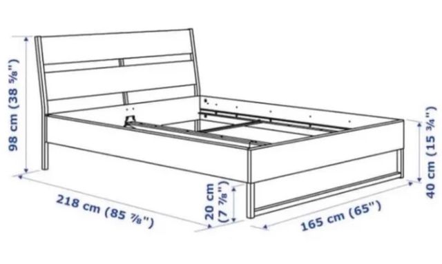 Cama IKEA Trysil 160x200 + Somier + Colchón