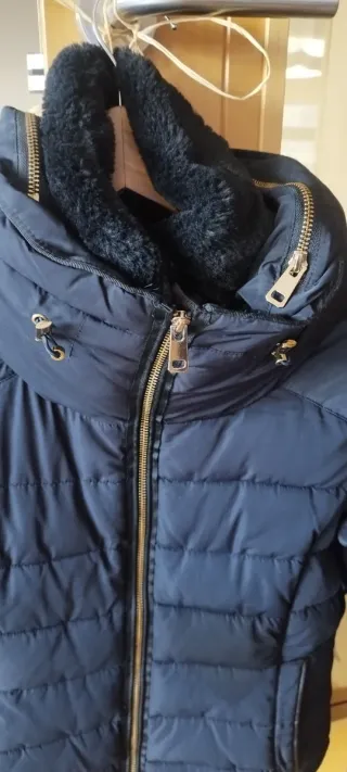 Plumas Zara Azul Marino Talla S