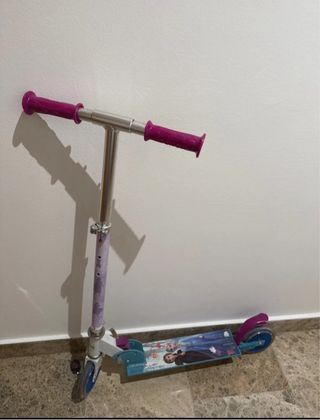 Patinete Frozen Niña Morado y Azul