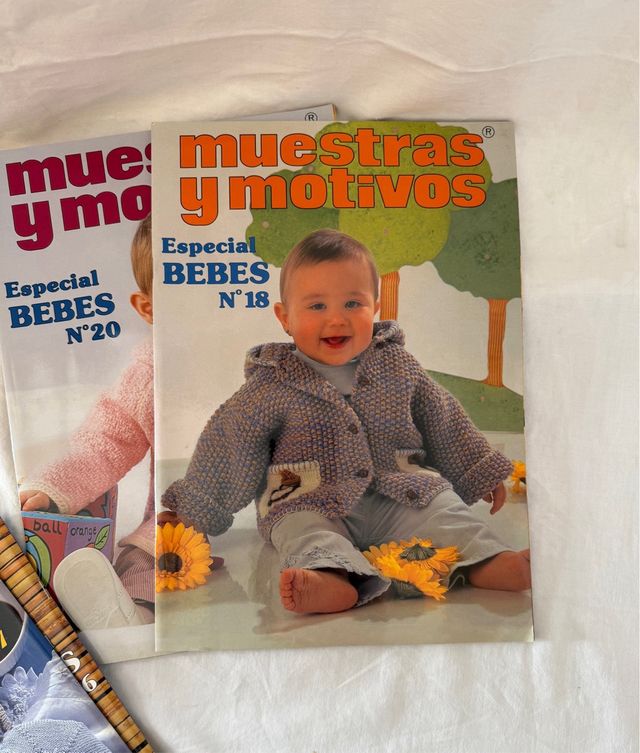 4 Revistas punto MUESTRAS Y MOTIVOS Bebes