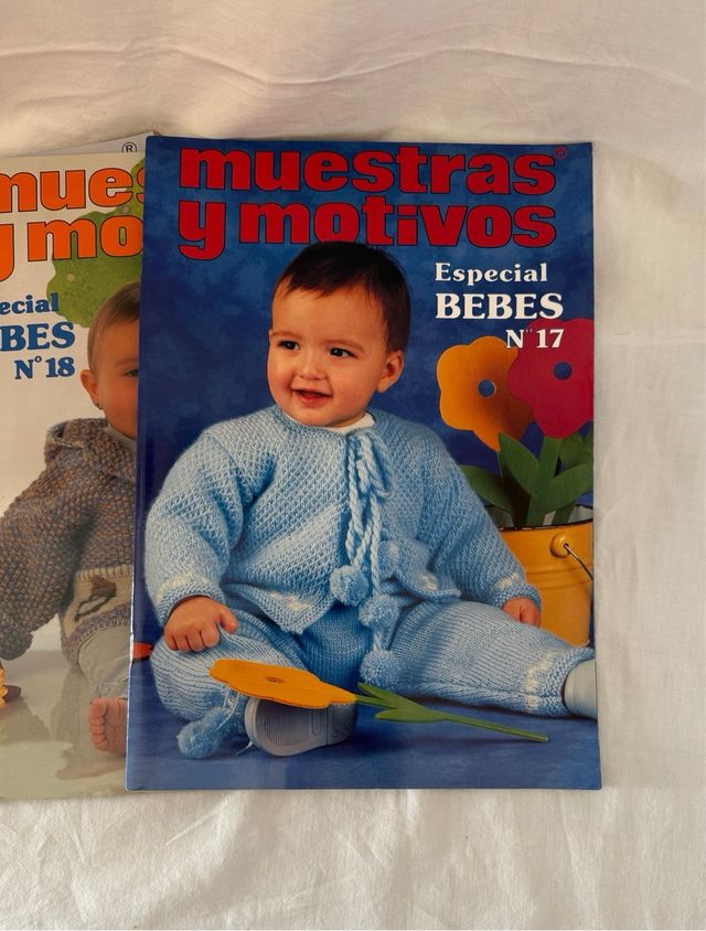 4 Revistas punto MUESTRAS Y MOTIVOS Bebes