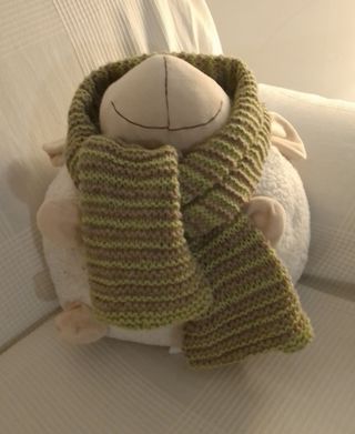 Sciarpa a righe, lana